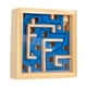 thumbnail image 1 of Juego de mesa de laberinto de madera, laberinto de canicas, juego educativo tradicional, motricidad fina Azul, 1 of 9