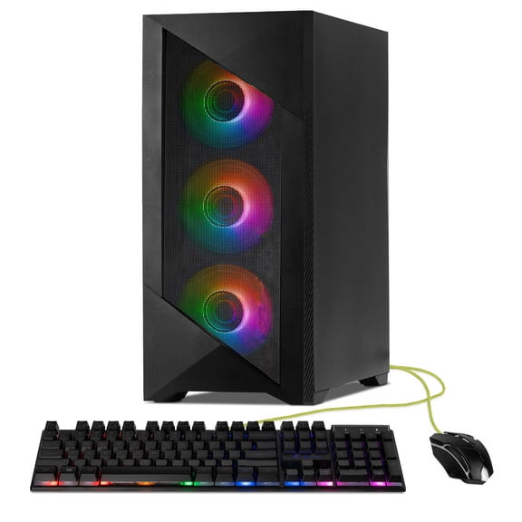 YEYIAN Edge Gaming Desktop PC Intel Core i5-14400F RTX 5060 Ti 8GB 32GB DDR5 6000MHz 1TB NVMe SSD WiFi 6E Windows 11 Home - YPI-ED44F0C-56T1U