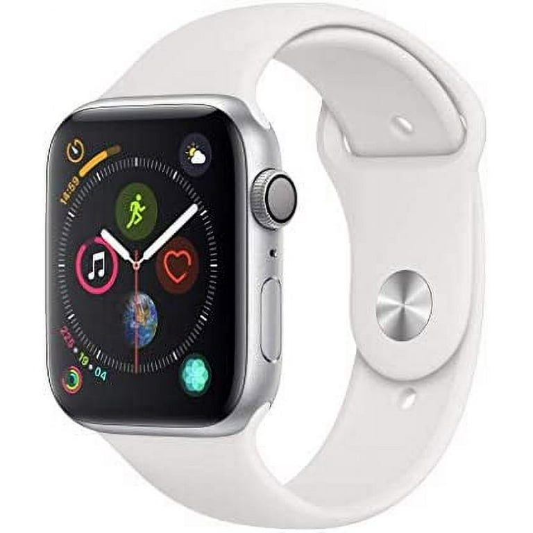 Apple Watch Series 4 (GPS + Cellular 4G LTE, 40mm) - Silver Aluminum Case  with White Sport Band - Used (Good Condition)