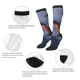 thumbnail image 6 of Lsque Winter Fire Dragon Printed Crew Socks Men's Women's LightWeight Thin Casual Calf Socks ,Knee High Socks,Cotton Socks, 6 of 9