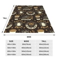 thumbnail image 3 of Balery coffee shop house Manta de Felpa Suave y Acogedora – Cobija de Franela Aterciopelada para Cama, Lavable y Cálida para Sofá, Mascotas, Transpirable-50"x40", 3 of 7