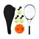 thumbnail image 2 of Entrenador de tenis en solitario, Kit de ador de tenis, pelota con cuerda, entrenamiento en solitario portátil Raqueta individual 3 bolas, 2 of 8
