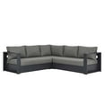 thumbnail image 4 of Modway Tahoe 3-Piece Outdoor Patio Furniture Sectional, Gray, 4 of 9