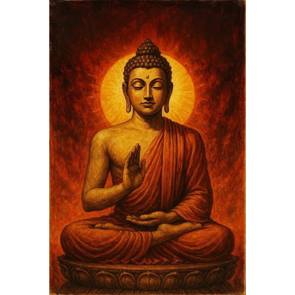 Buddha Canvas Wall Art poster Buddha Pictures  Buddhism Statue Poster for Prayer Yoga Spa Meditation Spirit Room Wall poster