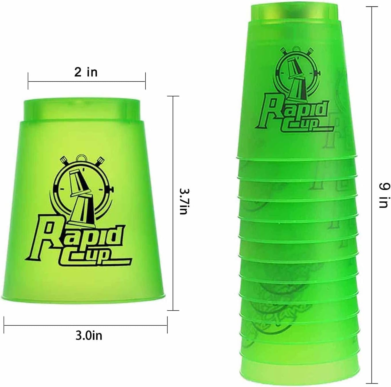 Fafeicy Jeux de cartes de gobelets empilables Tasses empilables jeux de
