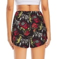 thumbnail image 3 of Picia Vintage Gaming Pattern Women's 2 in 1 Athletic Running Shorts High Waisted Workout Casual Gym Sweat Shorts with Comfy Liner Zipper Pockets-Small, 3 of 9