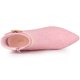 thumbnail image 4 of Botines de mujer Allegra K Stiletto Tacones altos Tela de malla Rosa 38.5, 4 of 6