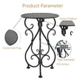 thumbnail image 4 of Soporte para plantas NAKUPE de metal de 17 cm de alto para macetas de 1 a 28 cm, color negro, 4 of 8