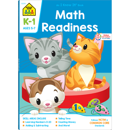 School Zone Math Readiness Grades K-1 Workbook