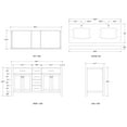 thumbnail image 6 of Sinber 60 Inch Rectangular Sink White Bathroom Vanity Cabinet with Carrara White Marble Countertop | 2 Soft Closing Doors and 4 Full Extension Dovetail Cabinet Drawer, 6 of 15