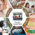 thumbnail image 4 of Vibrant Creations 24-Pack Acrylic Paint Set | 12ml / 0.4 fl oz Tubes | Rich Pigment Variety Pack for Artists, with Smooth Consistency for Canvas, Paper & Fabric, 4 of 4