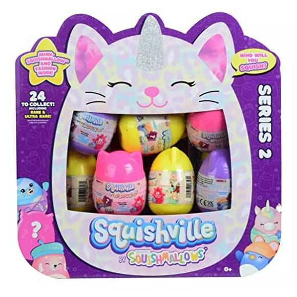 Squishmallows Squishville Mystery Mini Series 2 Paquete Surtido de Felpa para Ciegos - Los Squishville Squishville