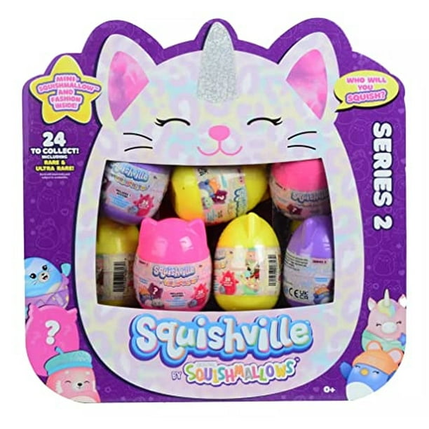 Squishmallows Squishville Mystery Mini Series 2 Paquete Surtido de Felpa para Ciegos - Los Squishville Squishville