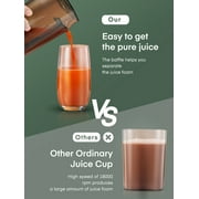 Juicer Machine Easy to Clean, 3 Feed Chute for Whole Fruit and Vegetable, Brush, Silver