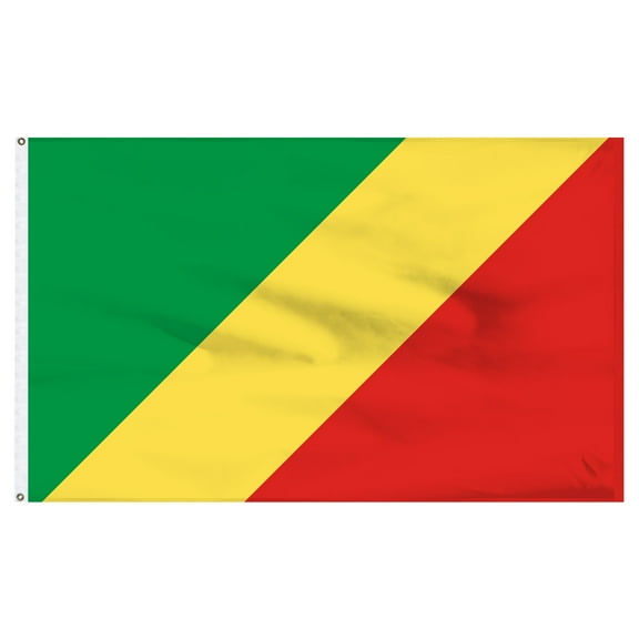 Online Stores Congo Rep Nylon Flag Pole Hem Only - Banner 3ft x 5ft