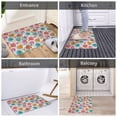 thumbnail image 5 of Fuzoiu Easter Egg Print Door Mat Outdoor Indoor Welcome Mats, Front Doormat,Flannel Non Slip Durable Entrance Rugs for Front Door, Inside Outside Entry, Porch, Resist Dirt,16x24in, 5 of 7