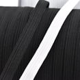 thumbnail image 4 of maskred Width Flat Elastic Band Single Color Stretch Rope Sewing String for DIY Craft Clothes, 6mm, 200 Yards, Black, 4 of 9