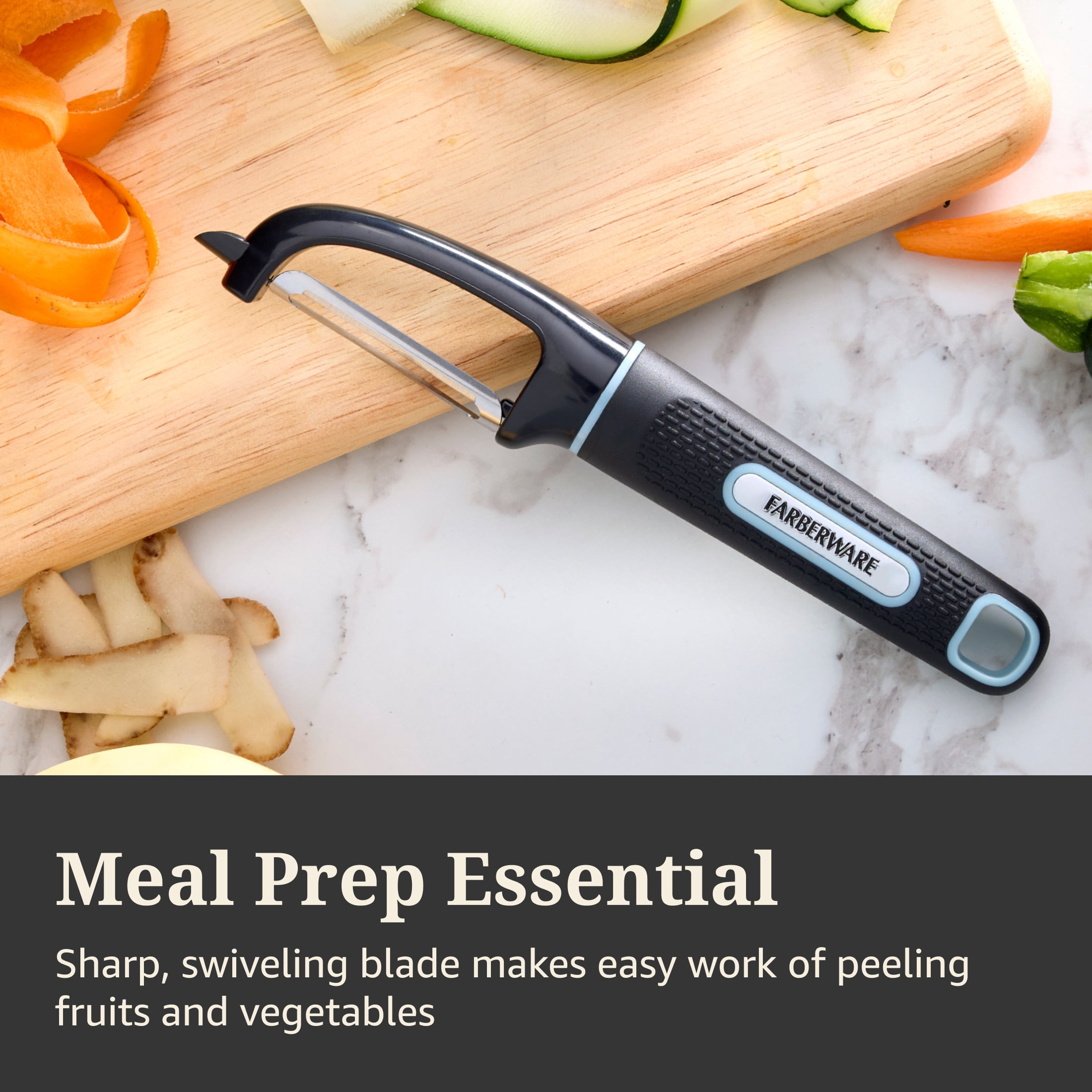 Farberware Soft Grips Stainless Steel Blade Euro Peeler