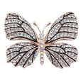 thumbnail image 2 of Xinyolin Elegant Shining Rhinestones Decor Butterflies Shape Brooch Pin Retro Luxury Scarf Shawl Exquisite Badge Lady Outfit Buckle Accessories, 2 of 8