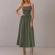 thumbnail image 3 of mfyjkho Vestidos para mujer, Vestido mini túnica elegante de cuello redondo sin mangas para mujer, estilo informal, para fiesta y vacaciones Vestidos festivos m, 3 of 6