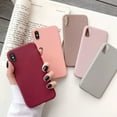 thumbnail image 2 of Shockproof Matte Silicone Phone Case For iPhone Xs Max XR XS X S Luxury Silicone Bumper Soft TPU Cover Capa GRAY For iphone X, 2 of 6