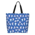 thumbnail image 1 of Balery Cute Shark Bolsa Tote Estilo Estético con Cremalleras, Bolsa de Hombro, Bolsa de Compras Grande y Plegable, 1 of 8