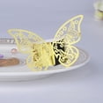 thumbnail image 3 of 100 Uds. Servilleteros cortados con láser, servilleteros de papel con forma de mariposa para bodas, servilletas para fiesta, decoración de mesa, descanso, 3 of 3