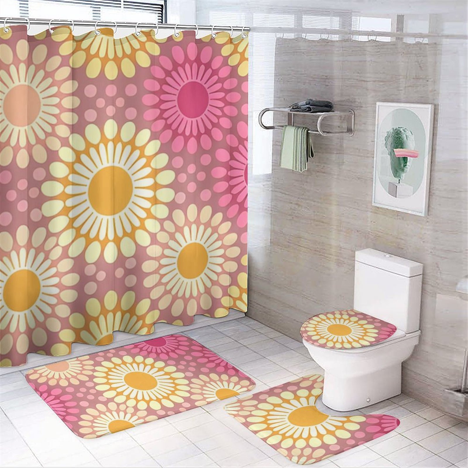 Four Piece Bathroom Set Elegant, Practical, Stylish, Durable & Easy