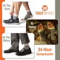 thumbnail image 3 of Planter Fasciitis Compression Socks - Relieve Morning Foot Pain, Swelling & Edema – Improves Circulation, Achilles Heel Spurs & Plantar Fascitis Ankle Sock Orthopedic By Treat My Feet FDA XXL, 3 of 9