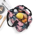 thumbnail image 5 of Yiaed Rose Flowers Print Insulated Lunch Bag Reusable Cute Tote Lunch Box, Leakproof Cooler Lunch Bags for Work Office Travel School Picnic, 5 of 5