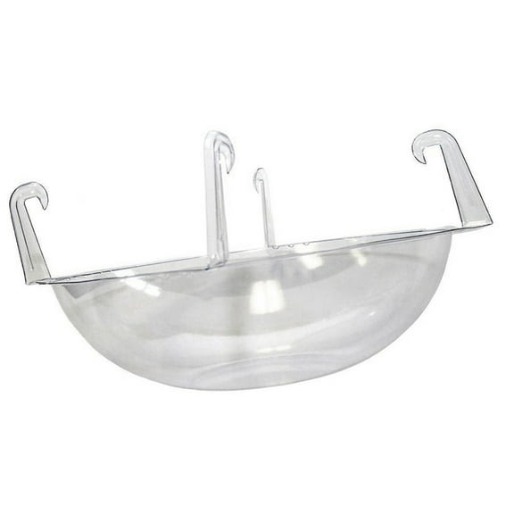 SDFGTstore Transparents Round Hanging Basket Saucer Light weight Plastic Plant Pot Holder With Hide Drainage Holes Sphere