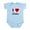 Sky Blue, variant on CafePress - I Heart Jido Infant Bodysuit - Baby Light Bodysuit, Size Newborn - 24 Months