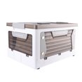 thumbnail image 1 of Storage Bins With Lids, Folding Storage Containers Organizer With Wheels Stackable Storage Boxes for Bedroom Living Room Kitchen Study Office, 1 of 7