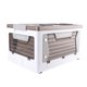 thumbnail image 4 of Caja de almacenamiento plegable apilable con ruedas inferiores, contenedor organizador de almacenamiento plegable de 1 capa, 4 of 14