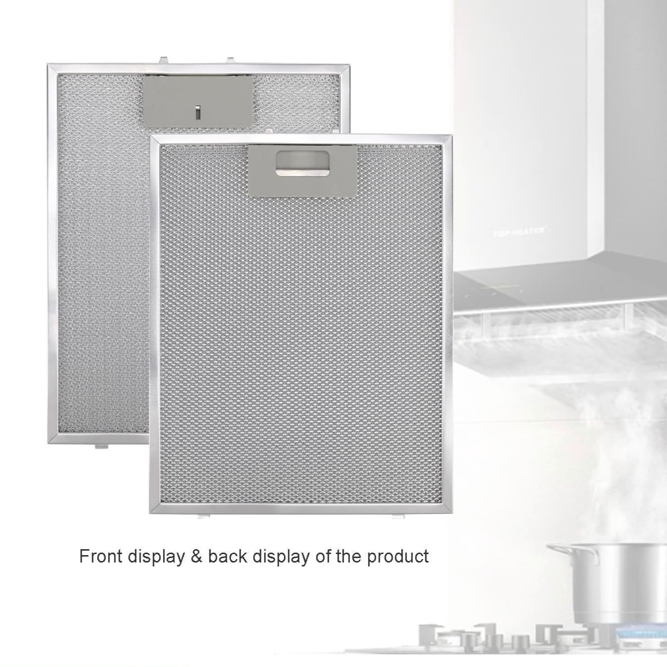 2PCS Cooker Hood Filters Metal Mesh Extractor Vent Filter 320X260mm Kitchens Hoods Oil Filter Range Hood Grease