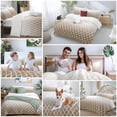 thumbnail image 5 of 3 Piece Brown Ombre Stripe Duvet Cover Set Queen Size,Microfiber Comforter/Quilt Cover with Corner Ties and 2 Pillowcases,Modern Abstract Art Gradient Striped All Season Bedding with Zipper Closure, 5 of 8