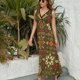 thumbnail image 3 of Bohemian Pattern Vestido Sin Mangas Para Mujer, Traje De, Ropa De Cumpleaños, Verano, 3 of 5