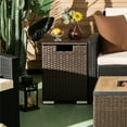 thumbnail image 2 of Patiojoy Propane Tank Cover Table Wicker Hideaway Table for Gas Fire Pits 20 lbs Propane Tank Storage Box, 2 of 8