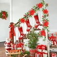 thumbnail image 6 of Eespoir Simulation Flowers Rattan, Wall Hanging Decor, Holly Leaves Red Berries, Christmas Mood Decoration, Artificial Greenery, Seasonal Display(E), 6 of 6