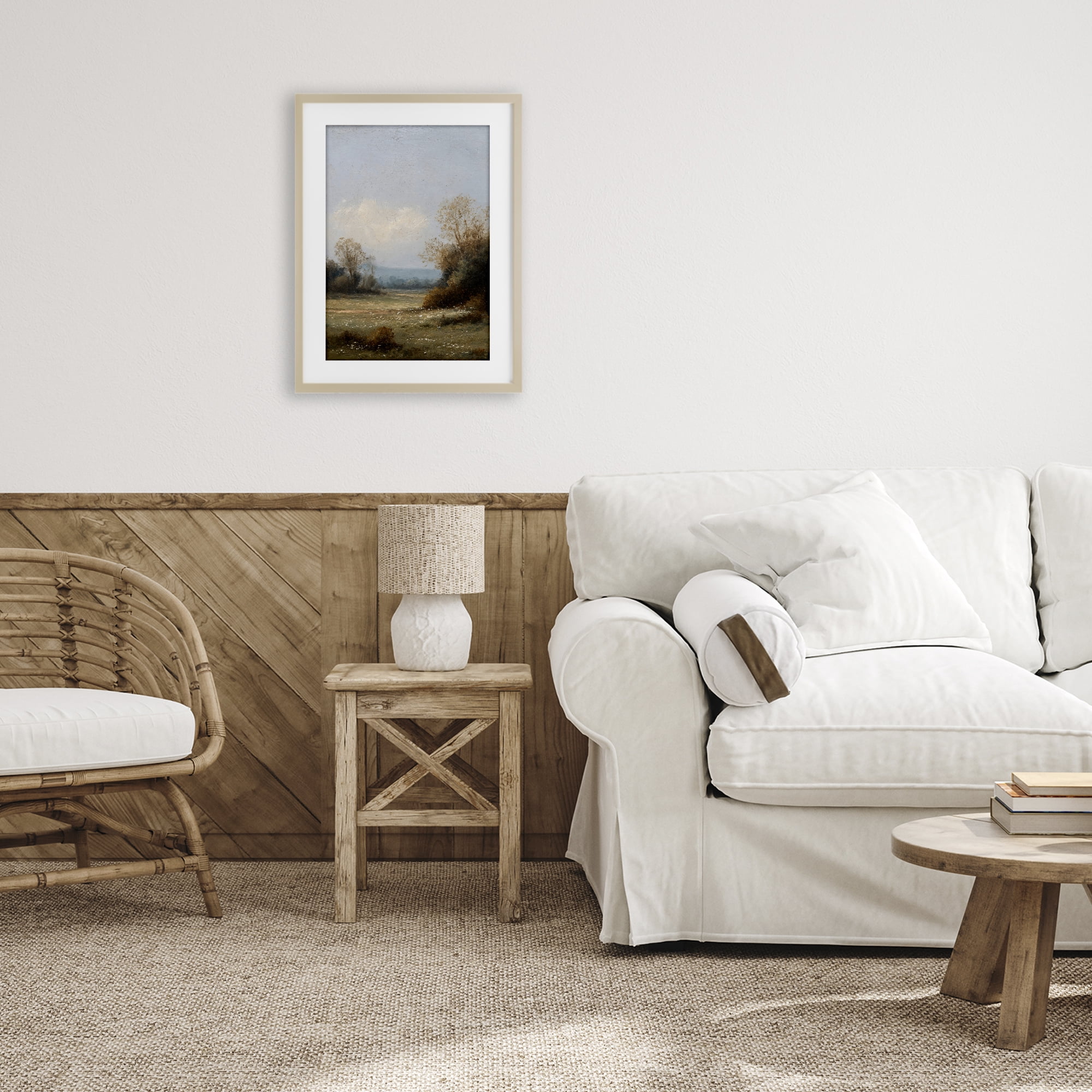Stupell Industries Silent Little Meadow Birch Framed Print Under Glass, design by Petal Prints Design
