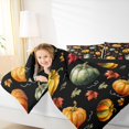 thumbnail image 4 of Feelyou 3D Fall Pumpkin King Size Comforter Sets, Autumn Maple Leaf Bedding Comforter Set, Harvest Festival Reversible Bedding Set, Lightweight Room Decor, 3pcs, 4 of 8