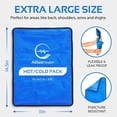thumbnail image 4 of 2 Pack XXL Reusable Hot and Cold Gel Ice Packs for Injuries | Cold Compress, Ice Pack, Gel Ice Packs, Cold Pack, Gel ice Pack, Cold Packs for Injuries | 11x14.5 in, 4 of 6
