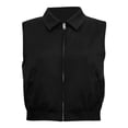 thumbnail image 1 of Chaleco George para Mujer, Cuello Camisero Negro Talla M, 1 of 4