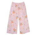 thumbnail image 2 of Tnhcen Women's Retro Floral Print Cotton Wide Leg Pajama Pants - Loose Fit Ankle-Length Pants Sleepwear & Loungewear Soft Breathable Wide Leggings for Women Plus Size Casual Home Pants (XL), 2 of 3