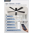 thumbnail image 2 of Ventilador de techo Fanbulous 132 cm 3CCT LED 20W 6 velocidades con control remoto, 2 of 8