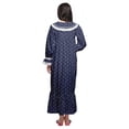 thumbnail image 4 of Moomaya Printed Nightdress For Ladies Cotton Ruffled Border Nursing Nightwear, 4 of 5