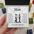 thumbnail image 2 of Birthday Gift For Mom With Heartfelt Message Card & Elegant Gift Box, Mother's Day Gift For Mom From Son, Love Knot Necklace For Mother, Zircon Jewelry for Women, 2 of 5