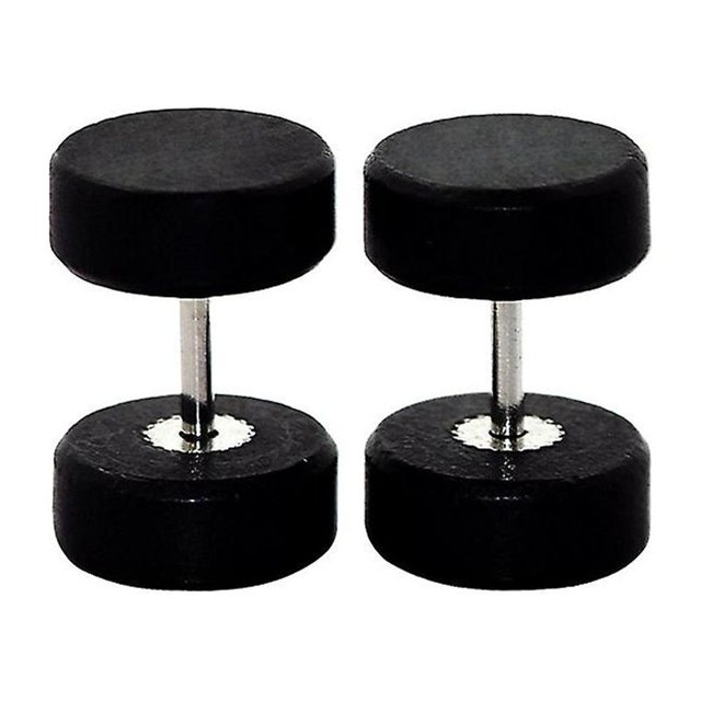 1 par de pendientes de tuerca de madera para hombre de 6-14mm de acero inoxidable para hombre