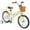Yellow, variant on Costway 16" Kid Bicycle with Height-Adjustable Handlebar & Saddle Storage Basket Bell Green