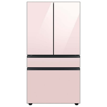 Samsung - Bespoke 4-Door French Door Refrigerator panel - Bottom Panel - Pink Glass